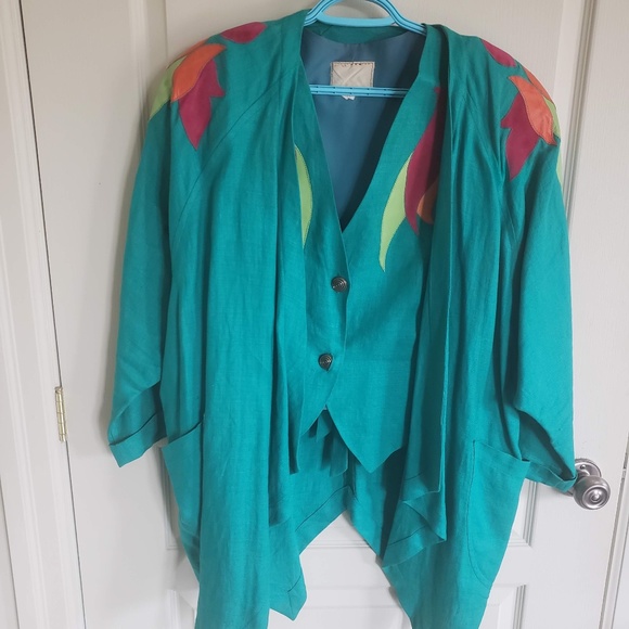 Absolutely Gorgeous Hand made Vest and Jacket - Picture 1 of 12